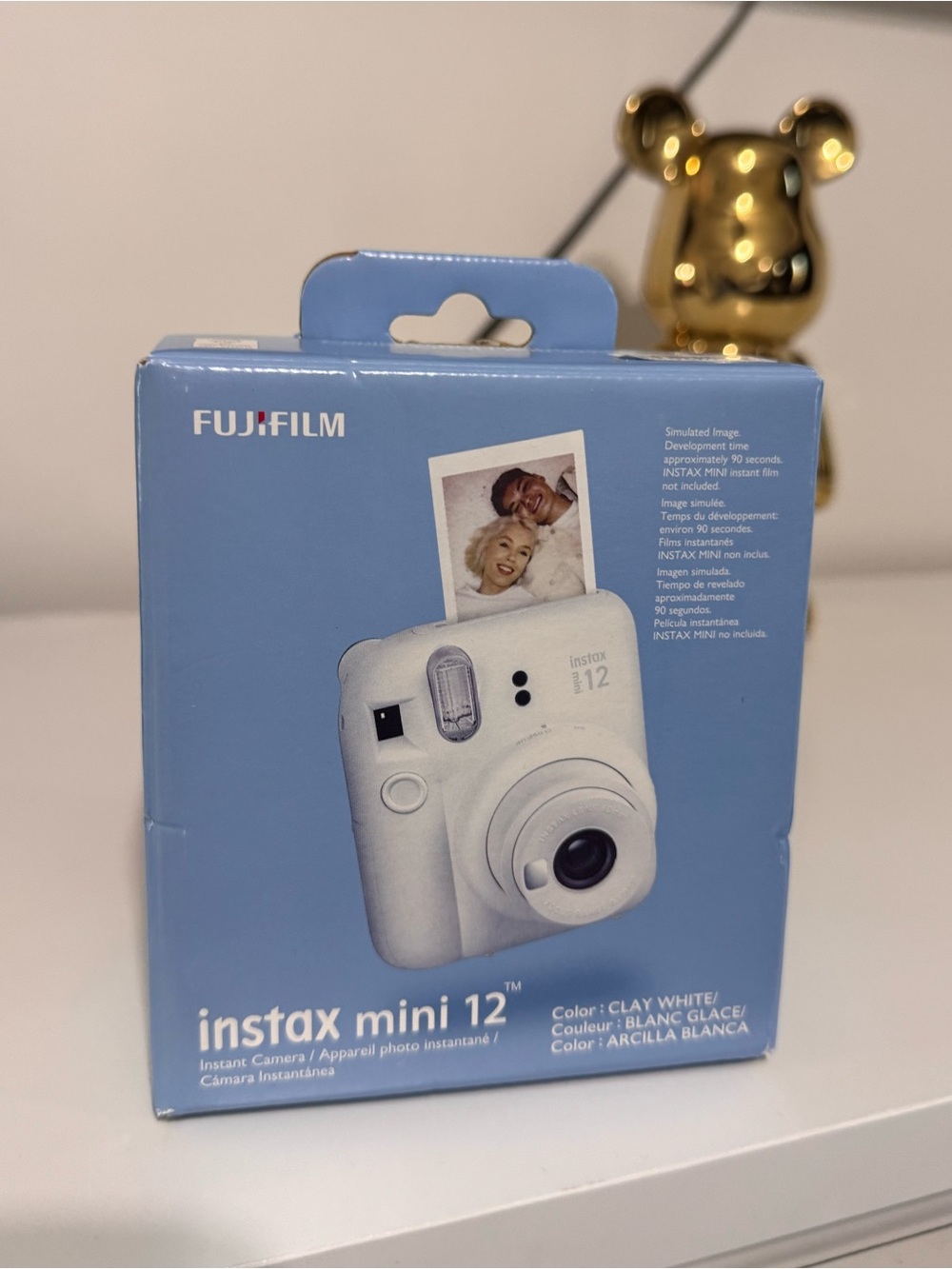 Instax Mini 12 Instant Camera - Clay White (Fujifilm)
